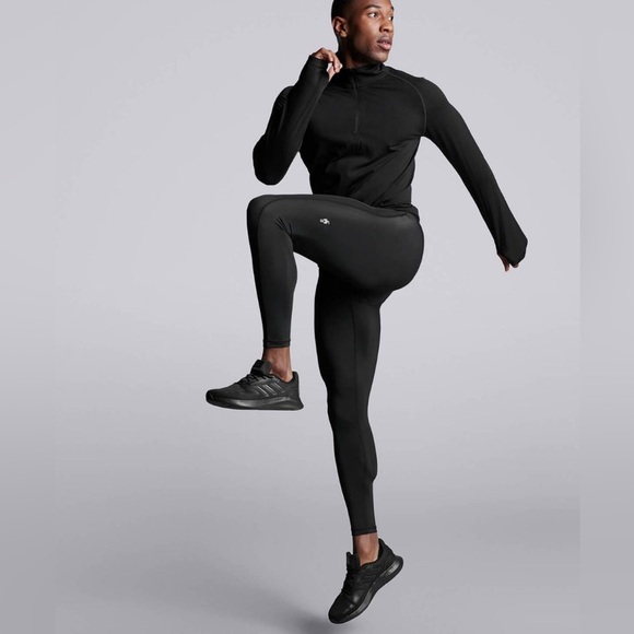 human performance engineering Male Compression 3/4 Leggings - Black - Picture 1 of 6